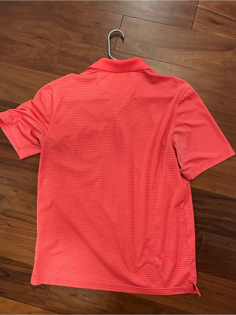 Greg Norman Collection Coral Striped Performance Polo